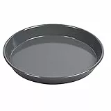 Original Kaiser La Forme Plus rundes Backblech 30 cm, Emailleboden, antihaftbeschichtet, schnittfest, sauerteigbeständig, extra hoher Rand, Schwarz