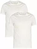 Emporio Armani Herren 2-pack T-shirt Crew Neck Pure Cotton Schlafanzugoberteil, White/White, L EU