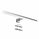 Aourow LED Spiegelleuchte Bad Spiegel Lampe 10W 820lm 40cm Neutralweiß 4000K,3 in 1 Spiegellampe Badezimmer/Badleuchte230V,Nickel Chromstahl LED Schrankleuchte