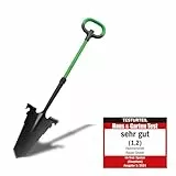 Hammersmith RayzerShovel - Spaten mit Wurzelsäge - Gärtnerspaten für Harte & steinige Böden zum Graben, Schneiden & Sägen - Trittkante für mehr Kraft, für Garten, BAU, Wurzeln entfernen