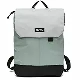 Ela Mo Rucksack Damen - Daypack schön u. durchdacht - Laptop Rucksäcke für Frauen - Anti Diebstahl Tasche für Schule, Uni, Business (Mintgrey)
