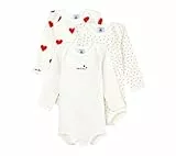 Petit Bateau Baby MädchenGestreifter Body mit langen Ärmeln (3er Pack) , Variante 1, 24 Monate