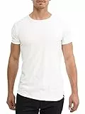 Indicode Herren Willbur Tee T-Shirt mit Rundhals-Ausschnitt | Herrenshirt Sommershirt White, L
