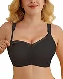 As Fairy Still BH zum Stillen, Ohne Bügel Nahtloser Schwangerschafts BH, Bügelloser Spitze Still BHS Ultra Komfort Schwangerschaft Schlaf Große Brüste Stillbh