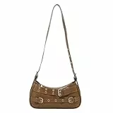 Hangsu Damen Umhängetasche, trendige Umhängetasche, Achselhöhle, PU Leder Handtasche, koreanische Stile, Unterarm für tägliches Pendeln, trendige Schultertasche für Damen