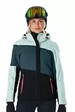 killtec Damen Skijacke/Funktionsjacke mit abzippbarer Kapuze und Schneefang KSW 67 WMN SKI JCKT, hellpetrol, 40, 41961-000