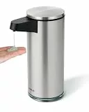 AIKE SensePro Seifenspender Automatisch, USB-C aufladbar, Edelstahl 380ml für Flüssigseife Gebürstetes