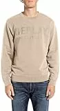 Replay Herren M6975 Sweatshirt, 803 Light Taupe, S EU
