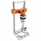 SpeTool S04003 Mobiler Bohrständer, 1/2' Spannfutter Bohrständer Akkuschrauber, 0-160 mm Tiefe, Federbelastete Präzisionsvorrichtung Für Holzbearbeitung, Möbel, Nullkantenbohren