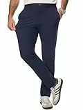 Meilicloth Herren Chino Hose Anzughose Herren Chinohose Stretchhose Herren Sporthose Casual Freizeithose mit Enger Passform B Grau 38