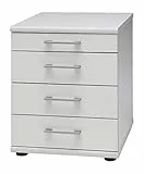 Möbelpartner Milo Büro-Container, weiß, ca. 41,6 x 50,0 x 53,4 cm