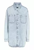 Noisy May Damen Nmalva Az352lb Noos - Staffa In Denim L/S Jacke, Hellblau, XL EU