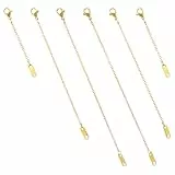 6 Stück Kettenverlängerung Gold Ketten Verlängerung, Halskette Verlängerung Kette Gold, Halskettenverlängerung, Armband Verlängerung Gold Verlängerungskette, Kettenverlängerungen Für Halsketten