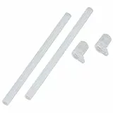 CAMELBAK Eddy+ Ersatz-Beißventile und Trinkhalme, transparent, 2 Stück, Trinkflasche, Wasserflasche, Ersatzdeckel, BPA-frei, passend für Eddy Plus Chute-Flaschen, auslaufsicher, 2 Stück