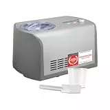 TZS First Austria - Eismaschine 1,2L - 135W - Kompressor & Kühlfunktion - Speiseeisbereiter für Milcheis, Sorbet oder Frozen Yogurt - Edelstahl-Behälter - Grau