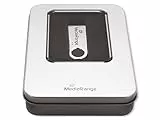 MediaRange Aluminium-Box, zur Aufbewahrung von USB Speichersticks, Silber