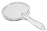 Fantasia Beauty Handspiegel mit 5-Fach Vergrößerung – Schminkspiegel leicht & handlich, Ø 15 cm, ideal für Make-up, Rasur & Reisen – Kosmetikspiegel doppelseitig, robust & kompakt