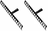 Bellota 951-14 - Gartenrechen mit 14 Zinken - Stahlkopf - Gartenrechen mittlerer Stärke für die Gartenarbeit - Griff Nicht enthalten (Packung mit 2)