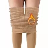 Thermo Leggings Damen im Winter Gefütterte Thermoleggins für Winter High Waist Thermohose Blickdicht Strumpfhose Mit Fleece Warm Kuschelig Elastisch Sport Leggins Thermo Leggings