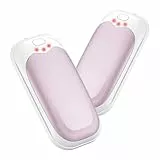 Jonwall Wiederaufladbare Handwärmer 2er-Pack, Elektrischer Tragbarer Wiederverwendbarer USB-Handwärmer, 3-Stufiger Wärmetaschenwärmer Tolles Geschenk für Damen Herren Outdoor Camping Golf (Rosa)