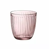 Bormioli Rocco & Siglio- Line Water Glass, Multi-Colour, BOR1238, Pack of 6