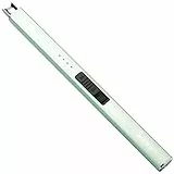 SUPRUS Elektrisches Feuerzeug Lichtbogen Winddicht Flammenlos USB Wiederaufladbares Feuerzeug mit Sicherheitsschloss für Kerze Camping (Grün)