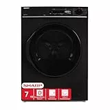 Sharp KD-PRO7S7GBD-DE Wäschetrockner, 7kg, D, WiFi, 15 Trockenprogramme inkl. 20-Minuten-Schnelltrockenprogramm, Schwarz