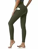 Desol Damen Yogahose mit 3 Taschen,Hohe Taille Sport Leggings Lange Yoga Pants Blickdicht Yogatights Fitnesshose