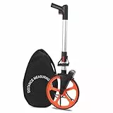Cocoarm Messräder Faltbares 0-9999,9 m Präzisions Messrad Vermessungsrad Streckenmessrad Streckenmessgerät Baustellenmessrad Rollrad Speichenrad Baumessrad Baumessgerät Rolltachos Laufmessrad