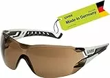 Uvex pheos nxt - Premium-Schutzbrille - innen beschlagfrei, außen extrem kratzfest & chemikalienbeständig - weiß/schwarz, getönt - one size