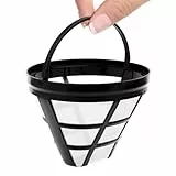 Dauerfilter Kaffee Größe 4, Wiederverwendbarer Kaffeefilter Kegelförmig, 8-12 Tassen Kaffee Filter Mehrwegfilter, Waschbar Kaffeetropfer, Papierloser Kaffeefilter zur Herstellung von Manuellem K-affee