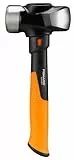Fiskars Fäustel IsoCore M für den Einsatz bei Präzisionsabbrucharbeiten, Länge: 29 cm, Gewicht: 1,64 kg, Schwarz/Orange, 1020217