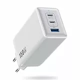 150W USB C Ladegerät, 3-Port GaN IV Tech USB C Netzteil PD+PPS 100W Schnellladegerät mit Laptop Ladegerät Mehrfach USB Charger Power Adapter für MacBook Pro/Air, iPad, iPhone 16/15 und Samsung usw