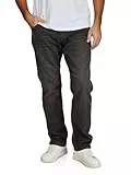 TOM TAILOR Jeans Herren Stretch Straight Fit Marvin Jeanshose Hose Denim, Länge:36L, Weite:34W, Farbe:Used Dark Stone Black Denim (10250)
