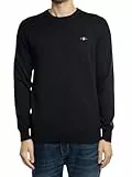 Gant Herren Classic Cotton C-Neck Pullover, Schwarz, XL EU