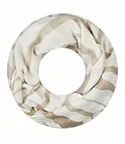 Majea Damen Loop Schal Schlauchschal Halstuch (880022) (beige 29)