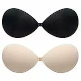 BALIWELL Klebe-BH Push-Up, trägerloser, rückseitiger Hebe-BH für Damen, B Cup