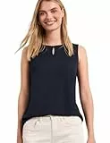 Street One Damen Top mit Rundhals und Cut-Out-Detail