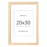 upsimples Bilderrahmen 20x30 Holz, Natur Echtholz Bilderrahmen 20x30, Holz Bilderrahmen Poster Echtholz für wall