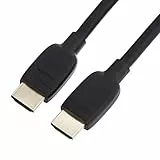 Amazon Basics HDMI-Kabel, 48 Gbit/s, zertifiziert, Ultra-High-Speed, 8K bei 60 Hz, 4K bei 120 Hz, vergoldete Stecker, Ethernet-fähig, 0.9 m, Schwarz