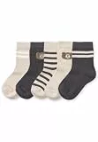 Babysocken 0–6 Monate im 5er-Pack | Baby Erstausstattung Neugeborene | Baby Socken Baumwolle | Weich, Atmungsaktiv & Elastisch | GOTS-zertifiziert | Muster-Design Set