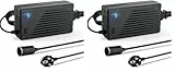 RGBER® | Spannungswandler | 230V auf 12V| 12V 15A 180W| Ventilatorsystem| Zigarettenanzünder für Standheizung, Dieselheizung,Autto Kühlbox, Kompressor. (Packung mit 2)