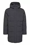 11 Project PRGiacobbe Herren Steppjacke Parka Winterjacke Lang gefüttert mit hochschließendem Kragen Regular fit, Größe:L, Farbe:Iron Gate (193910)