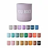 Design Letters Lieblingsbecher Lavendel You Rock Tasse | Kaffeebecher Porzellan | Dekorativ Kaffeetassen | Personalisierte Geschenke für Freundin, Hochzeitsgeschenk | Tasse Mit Spruch| Teetasse 250 Ml