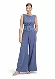 Vera Mont Damen Jumpsuit mit weitem Bein 38, Tansanit Blue
