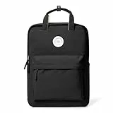 HYC00 Schulrucksack Teenager Mädchen Schultasche College Rucksack Damen Leichte Schulranzen Schule Rucksack für Mädchen Schultaschen Tagesrucksack Laptop Rucksack Damen 15.6 Zoll Work Daypack,Schwarz