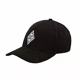 Borussia Mönchengladbach Baseball Cap | Offizieller Fanartikel Fohlenshop | Kappe Schwarze Basecap Herren größenverstellbar | mit gestickter VFL Raute in weiß
