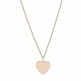 Fossil Halskette Für Frauen Vintage Iconic, Gesamtlänge:18''+2''Verlängerungskette Rose Gold Edelstahl Halskette, JF03021791