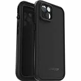 LifeProof Fre Hülle für iPhone 13, Wasserdicht (IP68), stoßfest, schmutzabweisend, Sturzschutz bis 2 Meter, schlanke Hülle mit integriertem Displayschutz, Schwarz