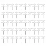 Cabilock 100 Stück Stabile Wand Weißes Foto Unsichtbare Montierte Kleiderbügel Spiegel Liefert Schrittschnalle Haken: Stiftmontage Wandmontage Malerei Huttür Nahtlose